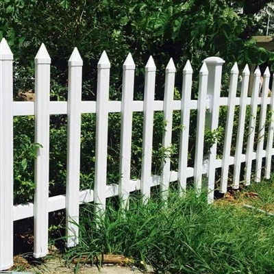 White Vinyl Picket Fence Panels